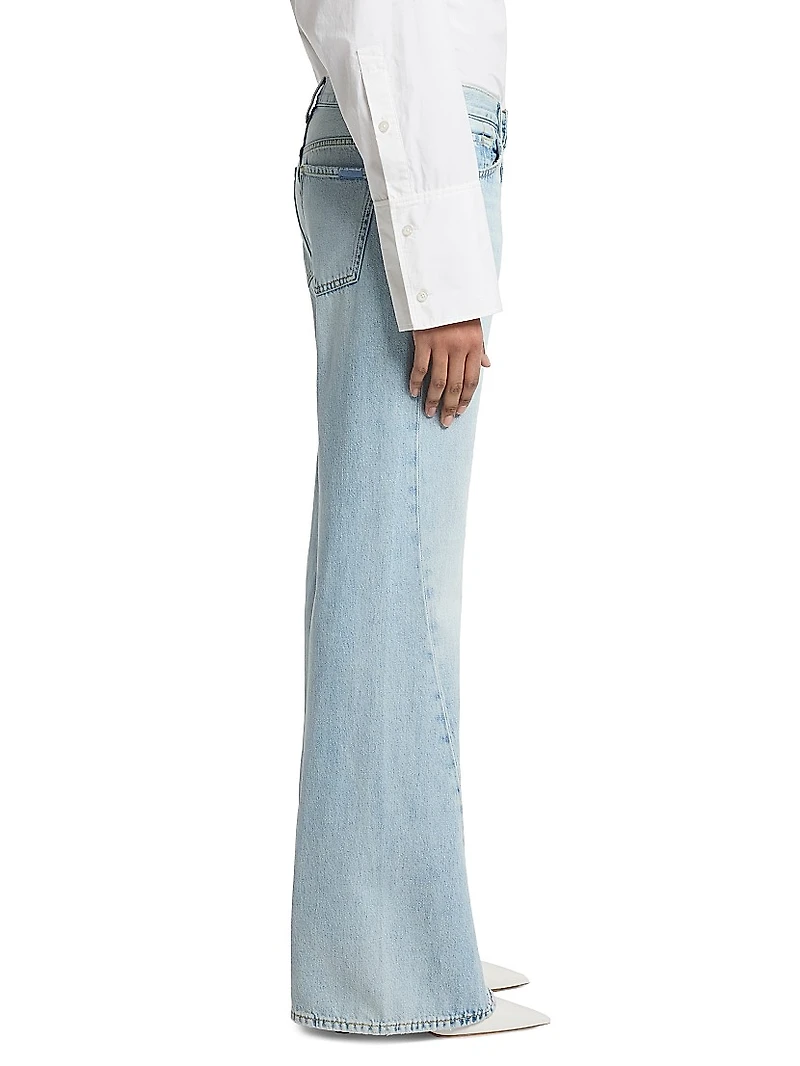 Spencer Low-Rise Seamed Flare Jeans