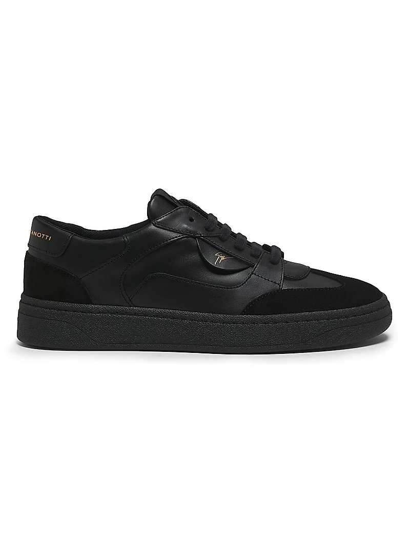 Scarpa Uomo Leather Low-Top Sneakers