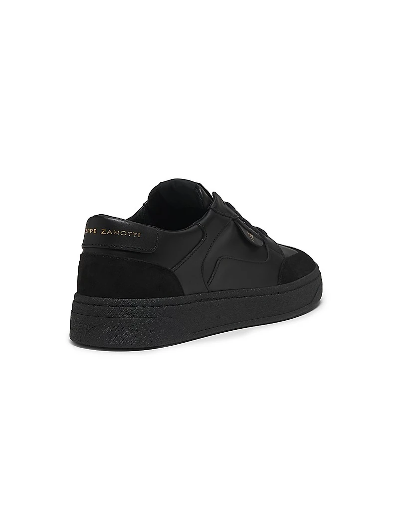 Scarpa Uomo Leather Low-Top Sneakers