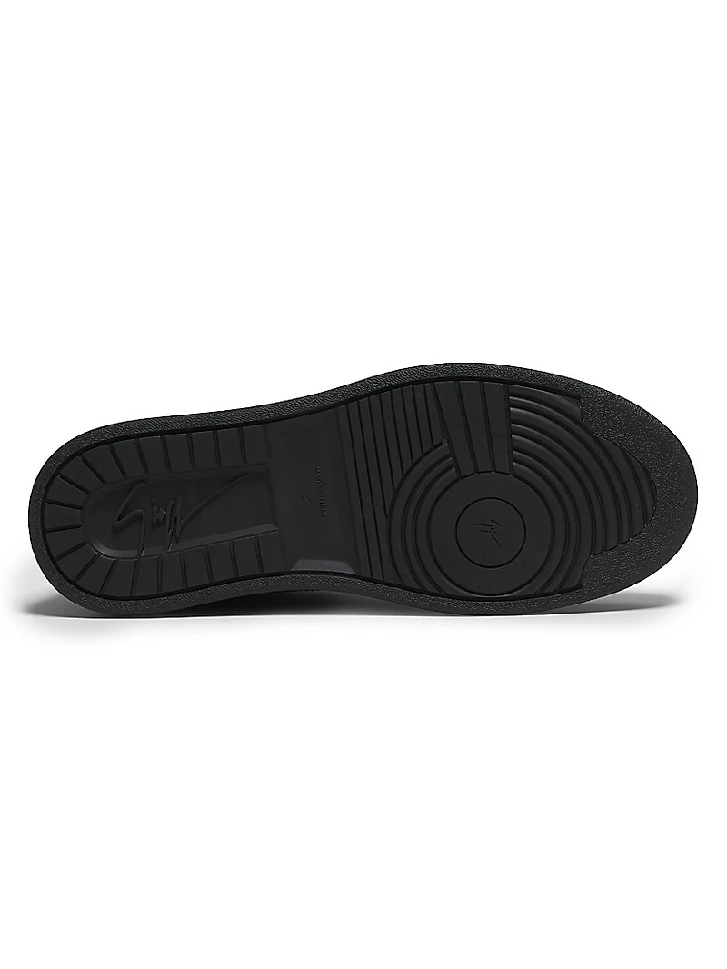 Scarpa Uomo Leather Low-Top Sneakers