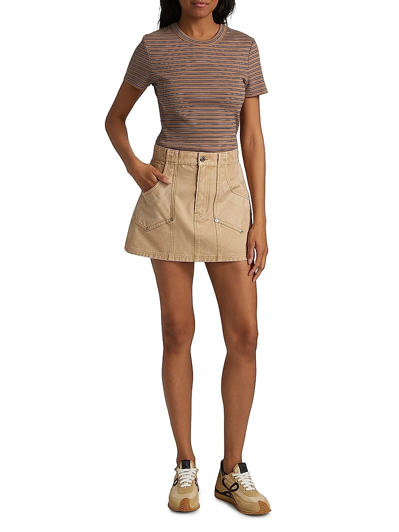 Stelene Denim Miniskirt