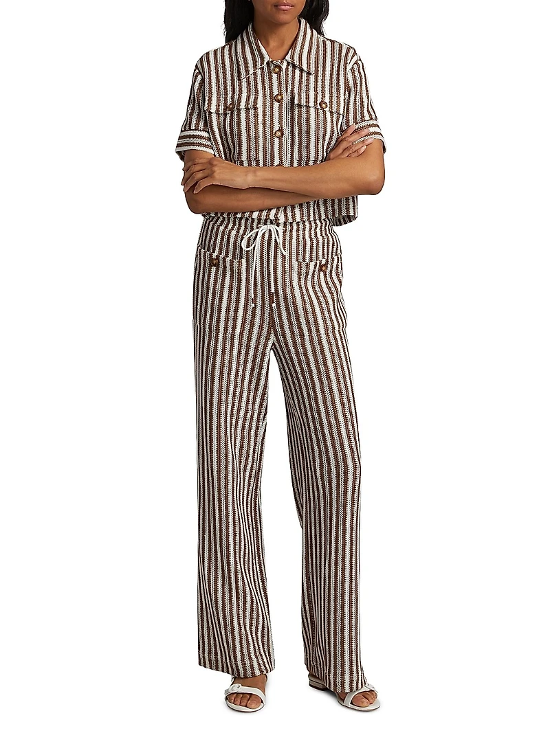 Zosia Striped Drawstring Pants