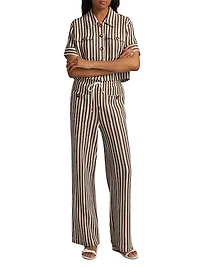 Zosia Striped Drawstring Pants