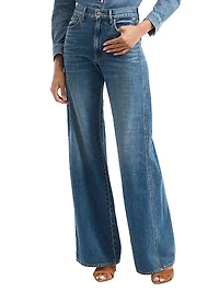 Kasey Mid-Rise Wide-Leg Jeans
