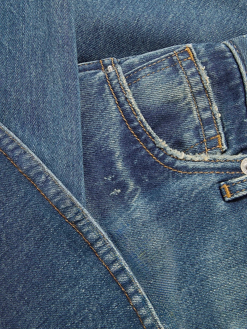 Kasey Mid-Rise Wide-Leg Jeans