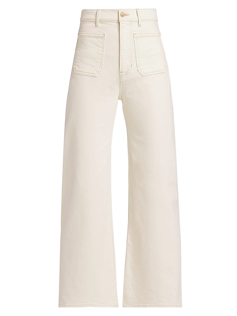 Grant High-Rise Wide-Leg Crop Jeans