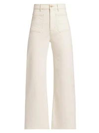 Grant High-Rise Wide-Leg Crop Jeans