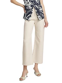 Grant High-Rise Wide-Leg Crop Jeans
