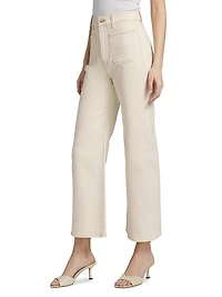 Grant High-Rise Wide-Leg Crop Jeans