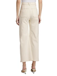 Grant High-Rise Wide-Leg Crop Jeans