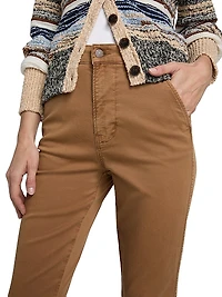 Carson High-Rise Flared Ankle Pants