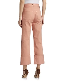 Dylan High-Rise Straight-Leg Ankle Jeans