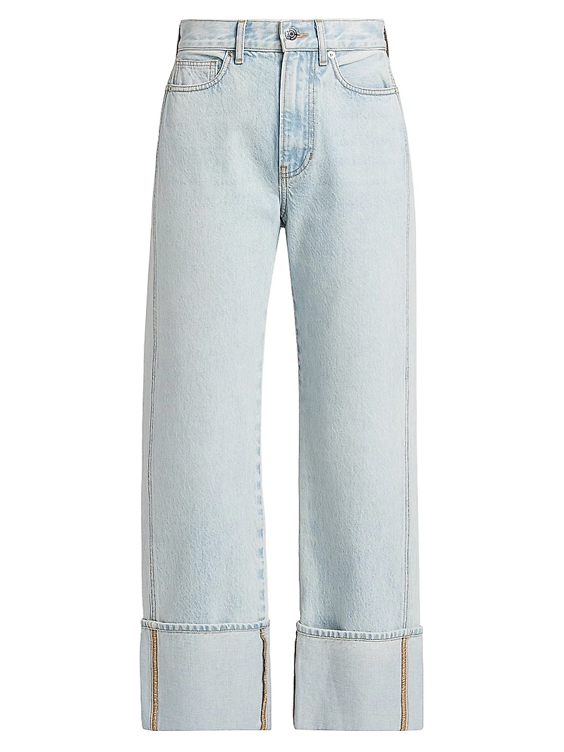 Dylan High-Rise Straight Ankle Jeans