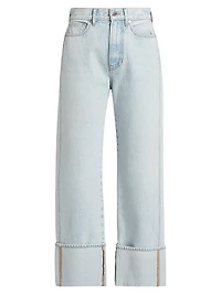 Dylan High-Rise Straight Ankle Jeans