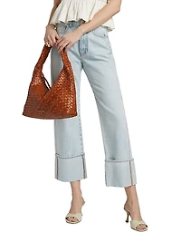 Dylan High-Rise Straight Ankle Jeans