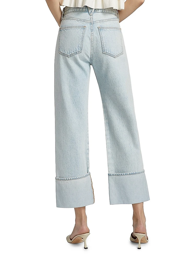 Dylan High-Rise Straight Ankle Jeans