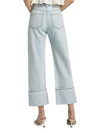 Dylan High-Rise Straight Ankle Jeans