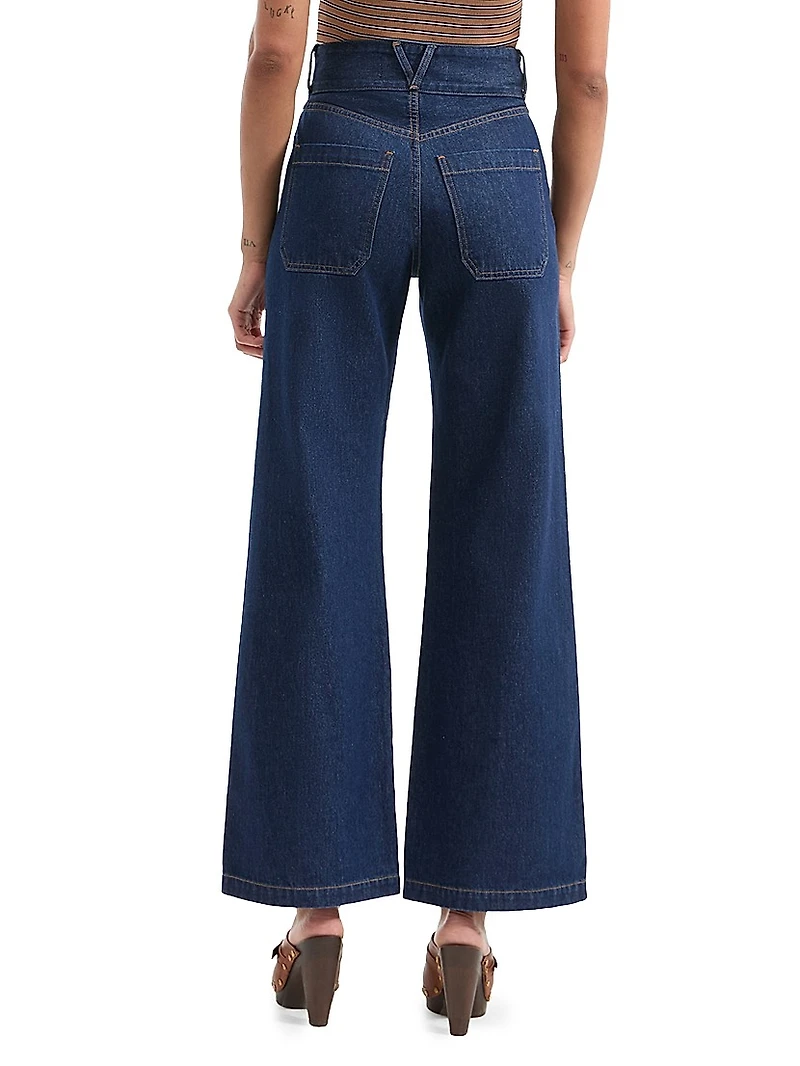 Taylor High-Rise Wide-Leg Jeans
