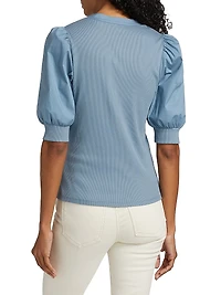 Coralee Puff-Sleeve Top