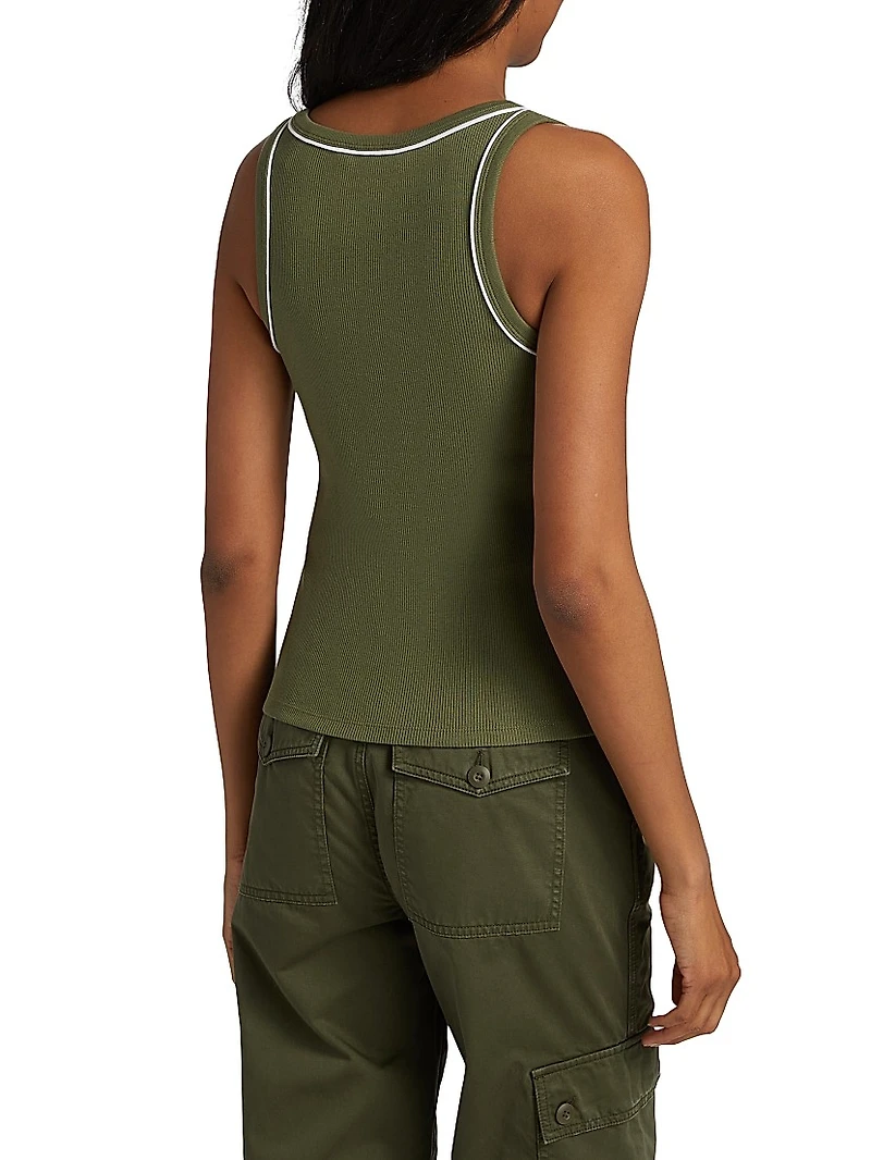 Birke Contrast Piping Tank