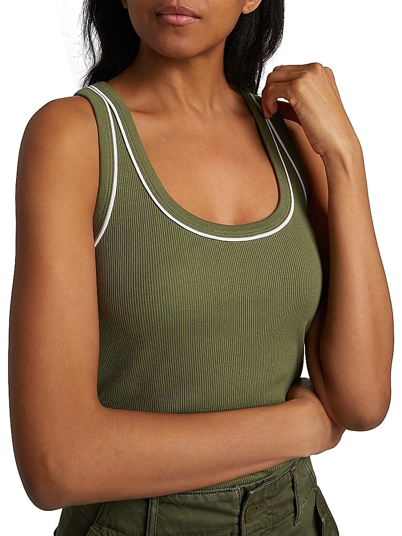 Birke Contrast Piping Tank