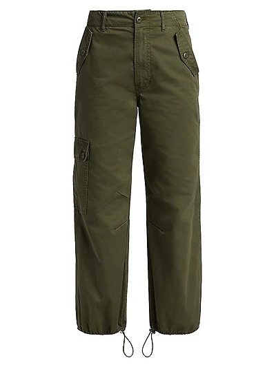 Mandy Cotton Crop Parachute Pants