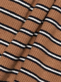 Kearney Striped Contrast Placket Polo Top