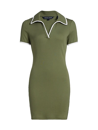 Bailey Stretch-Cotton Polo Minidress