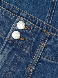 Alix Circle Denim Midi-Skirt