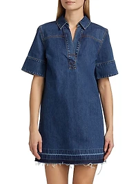 Felice Cotton Denim Minidress