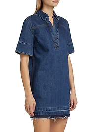 Felice Cotton Denim Minidress