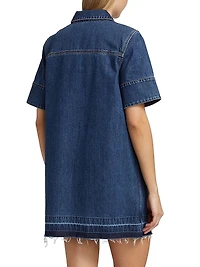 Felice Cotton Denim Minidress