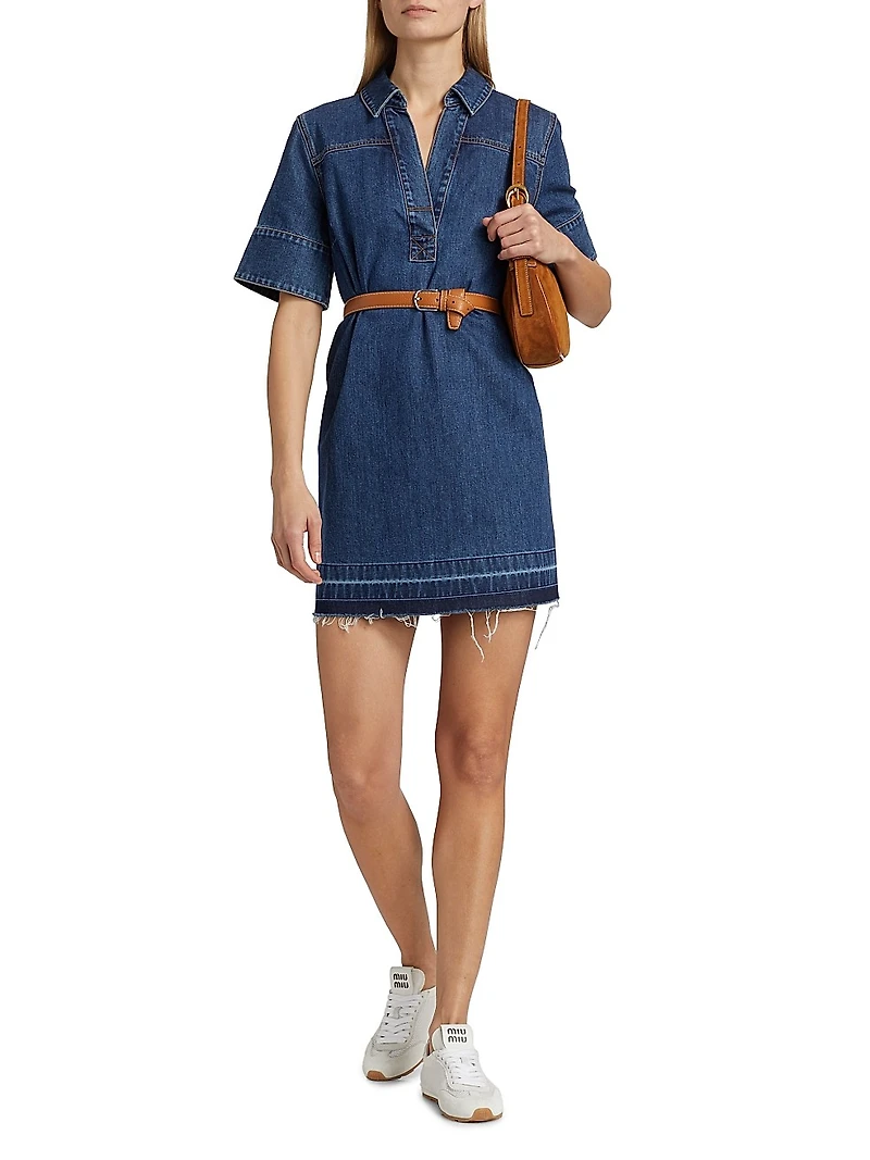 Felice Cotton Denim Minidress