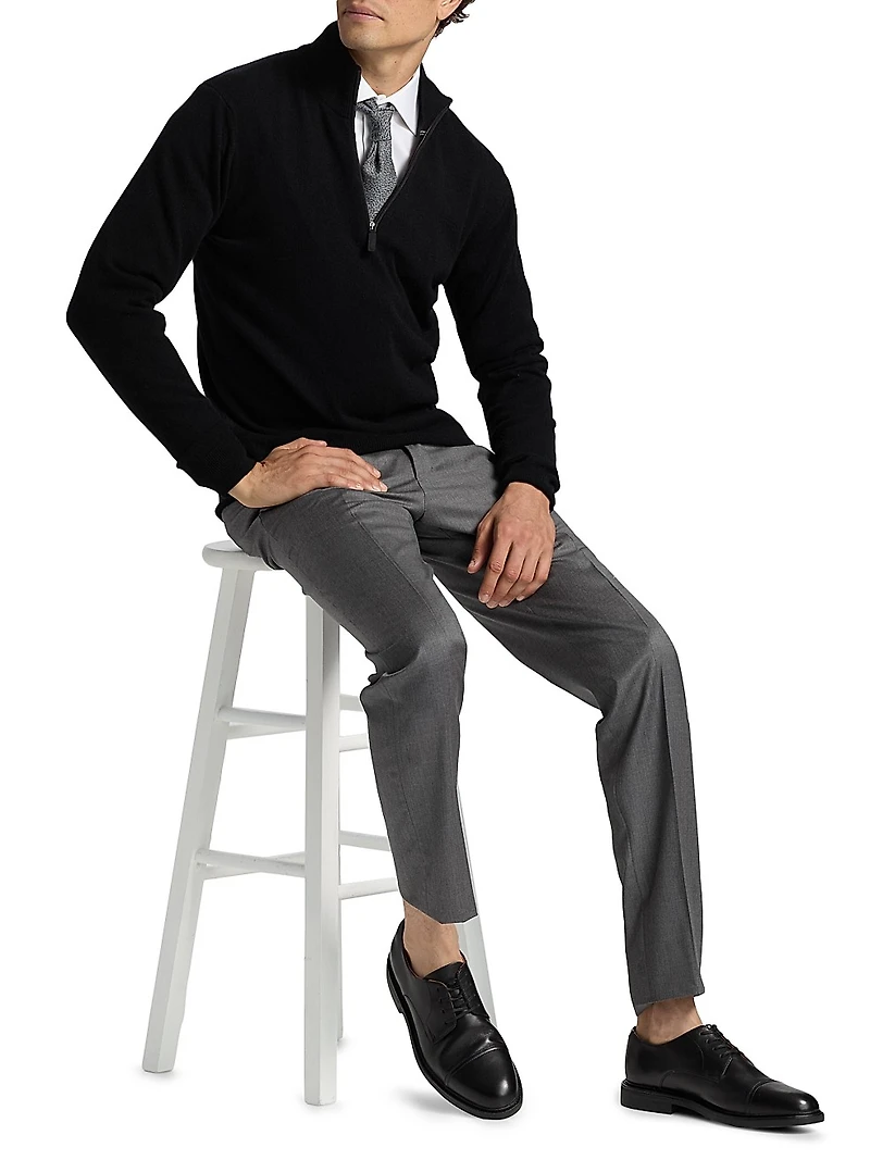 COLLECTION Cashmere Quarter-Zip Sweater