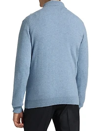 COLLECTION Cashmere Long-Sleeve Polo Sweater