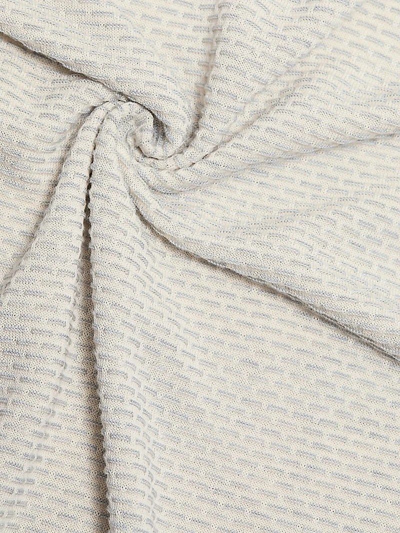 COLLECTION Dash Bicolor Cotton-Silk Crewneck Sweater