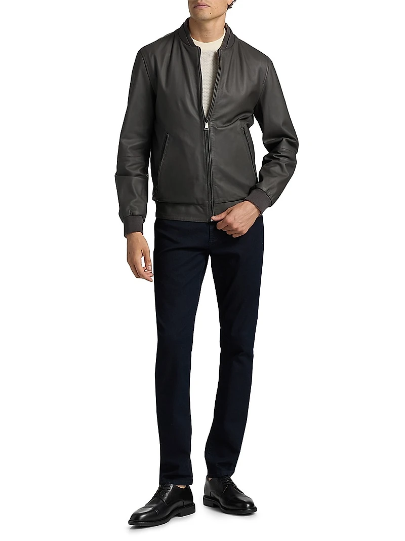 COLLECTION Dash Bicolor Cotton-Silk Crewneck Sweater