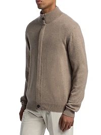 COLLECTION Basic Cashmere Full-Zip Cardigan