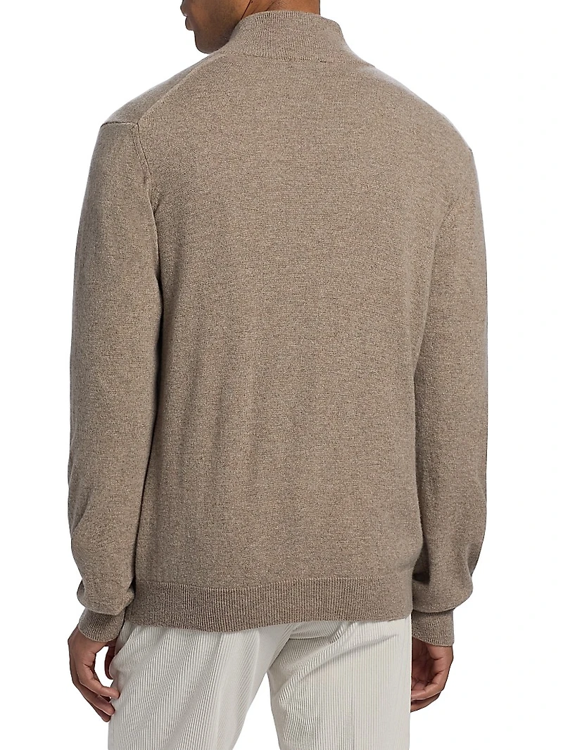 COLLECTION Basic Cashmere Full-Zip Cardigan