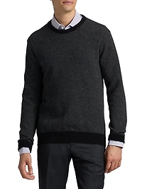 COLLECTION Birdseye Cashmere Crewneck Sweater