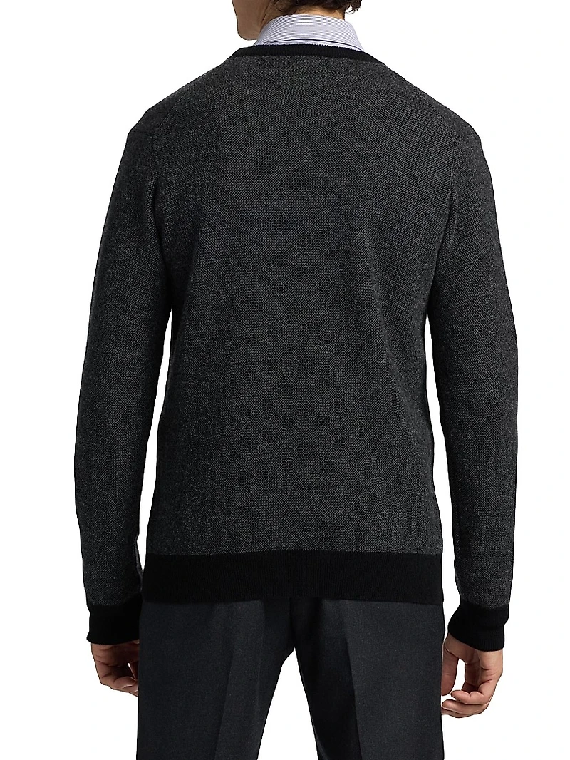 COLLECTION Birdseye Cashmere Crewneck Sweater