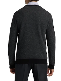 COLLECTION Birdseye Cashmere Crewneck Sweater