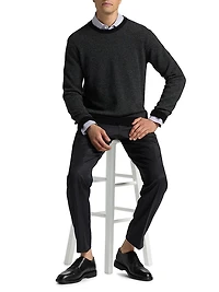 COLLECTION Birdseye Cashmere Crewneck Sweater