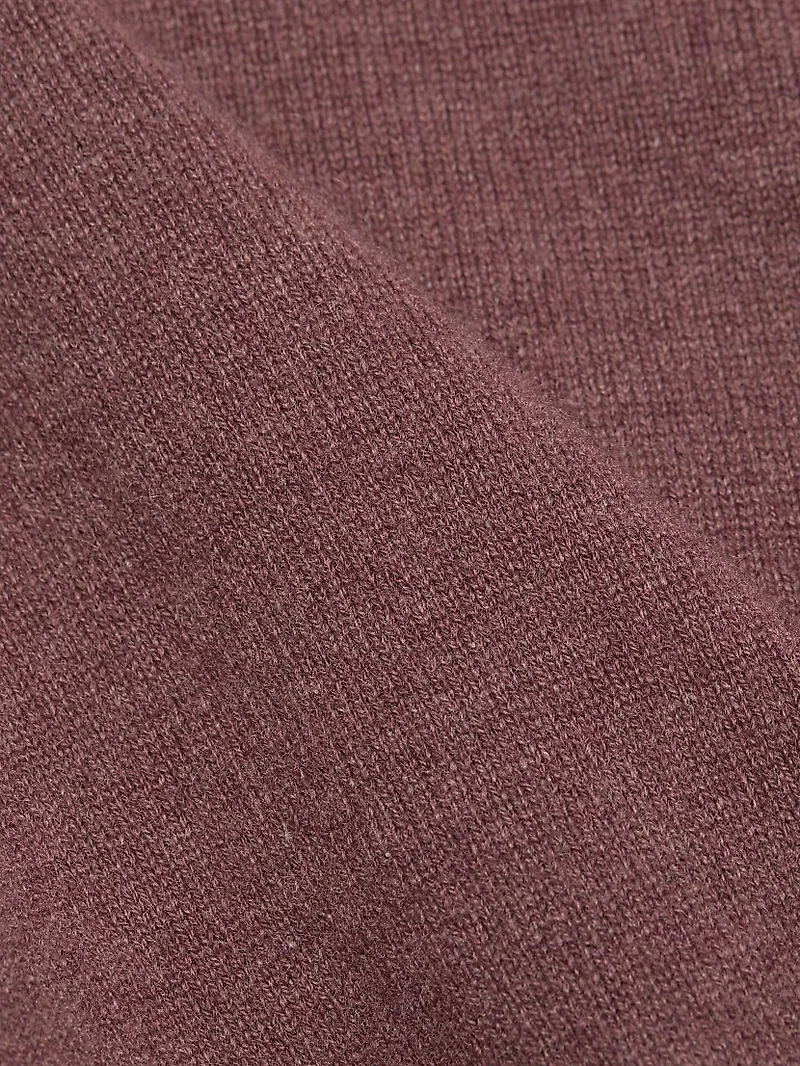 Cashmere Johnny Collar Polo Sweater
