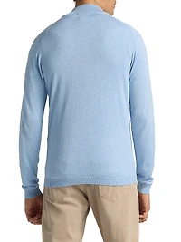 Silk-Cotton Quarter-Zip Sweater