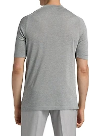 COLLECTION Cotton-Silk Crewneck T-Shirt