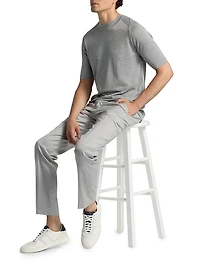 COLLECTION Cotton-Silk Crewneck T-Shirt