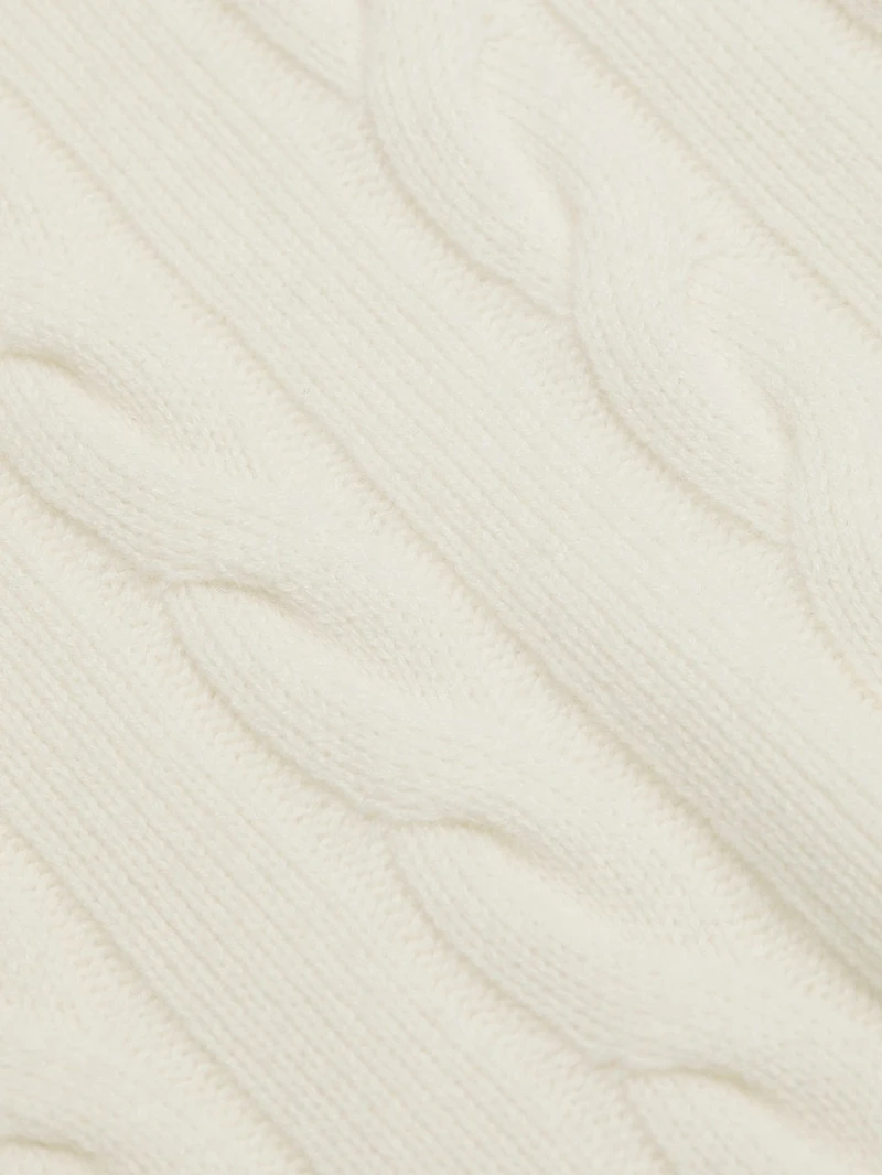 Cashmere Cable-Knit Turtleneck Sweater