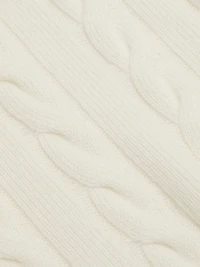 Cashmere Cable-Knit Turtleneck Sweater