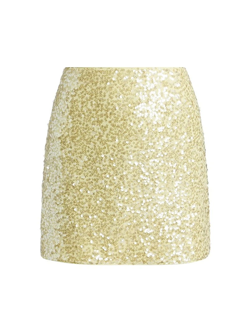 Shimmer Sequin Miniskirt